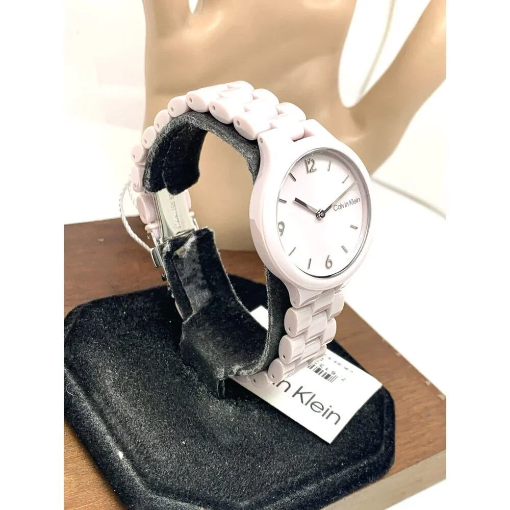 Calvin Klein Women's Watch 25200077 Quartz Pink Blush Ceramic 32mm